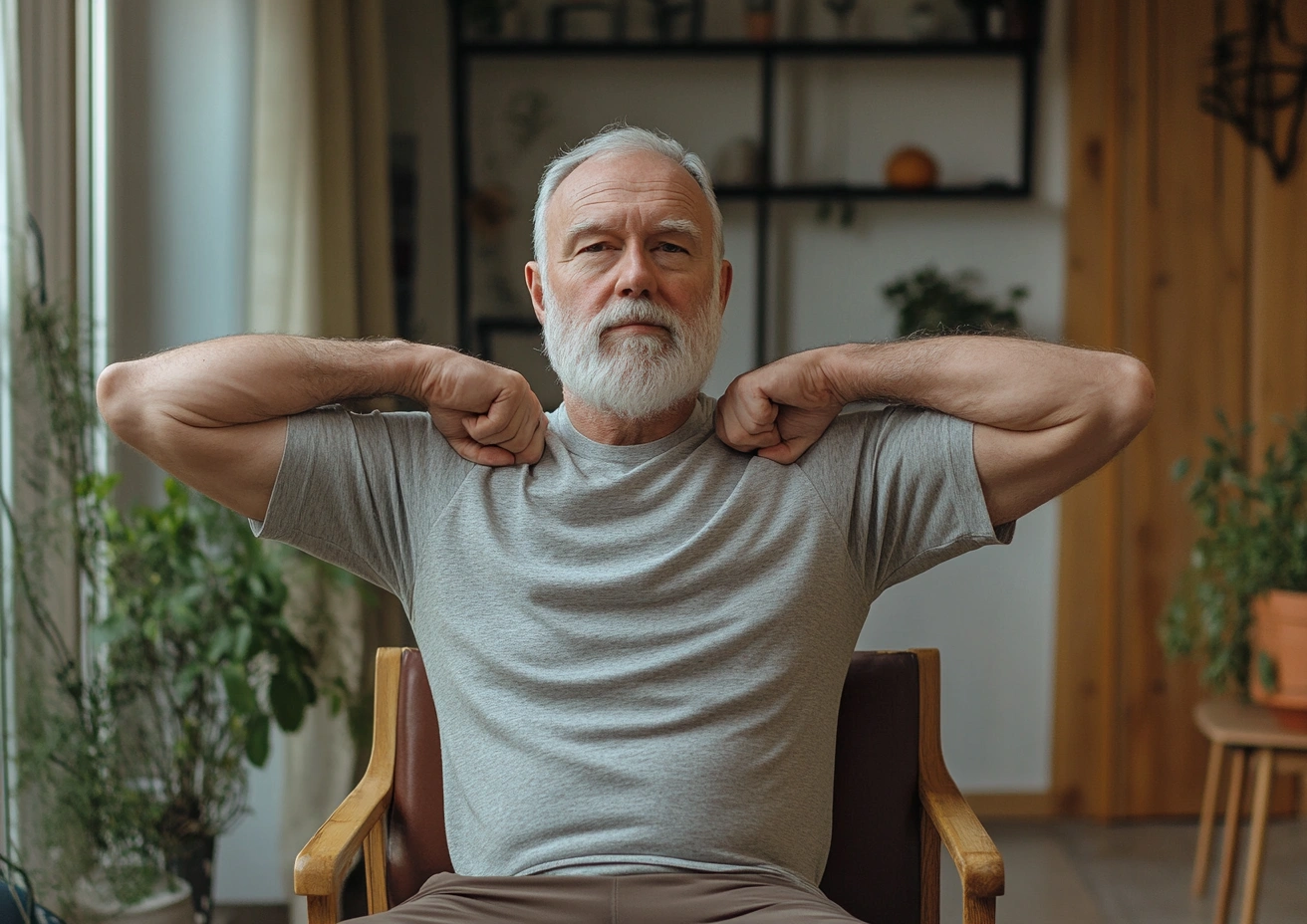 Повороти корпусу сидячи